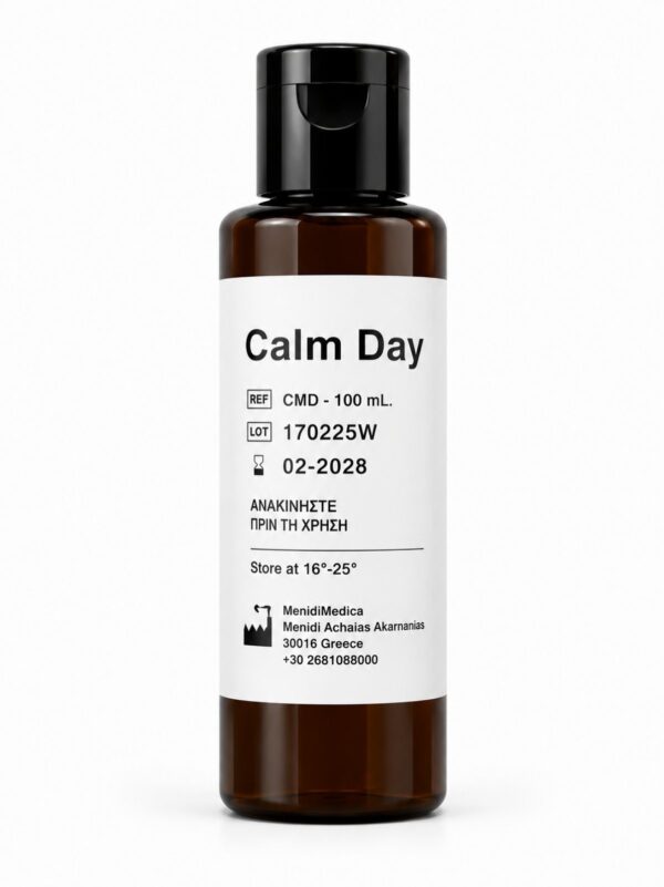 CALM DAY (100ml) - Λειτουργικό Έλαιο Ημέρας για Νευρική Σταθερότητα & Ήρεμη Εγρήγορση
