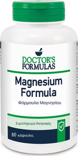 Doctor's Formulas Magnesium 60caps Συμπλήρωμα Διατροφής Μαγνησίου για την Καλή Λειτουργία του Νευρικού & Μυοσκελετικού Συστήματος
